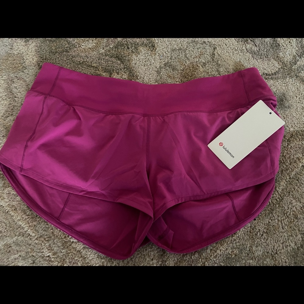 Brandnew lululemon speed up shorts low rise US 12